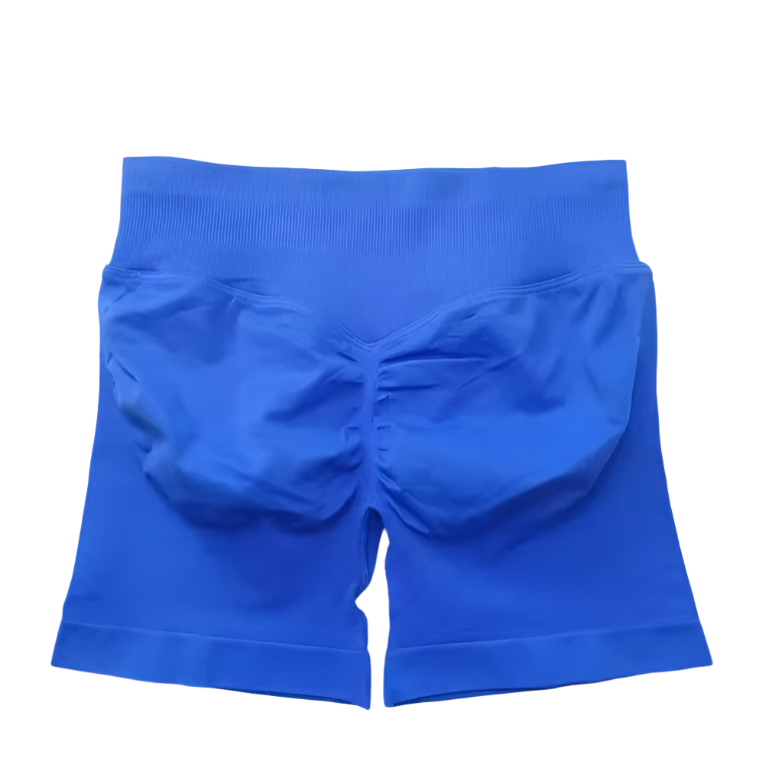 Dark Collection - Blue Seamless Scrunch Bum Shorts