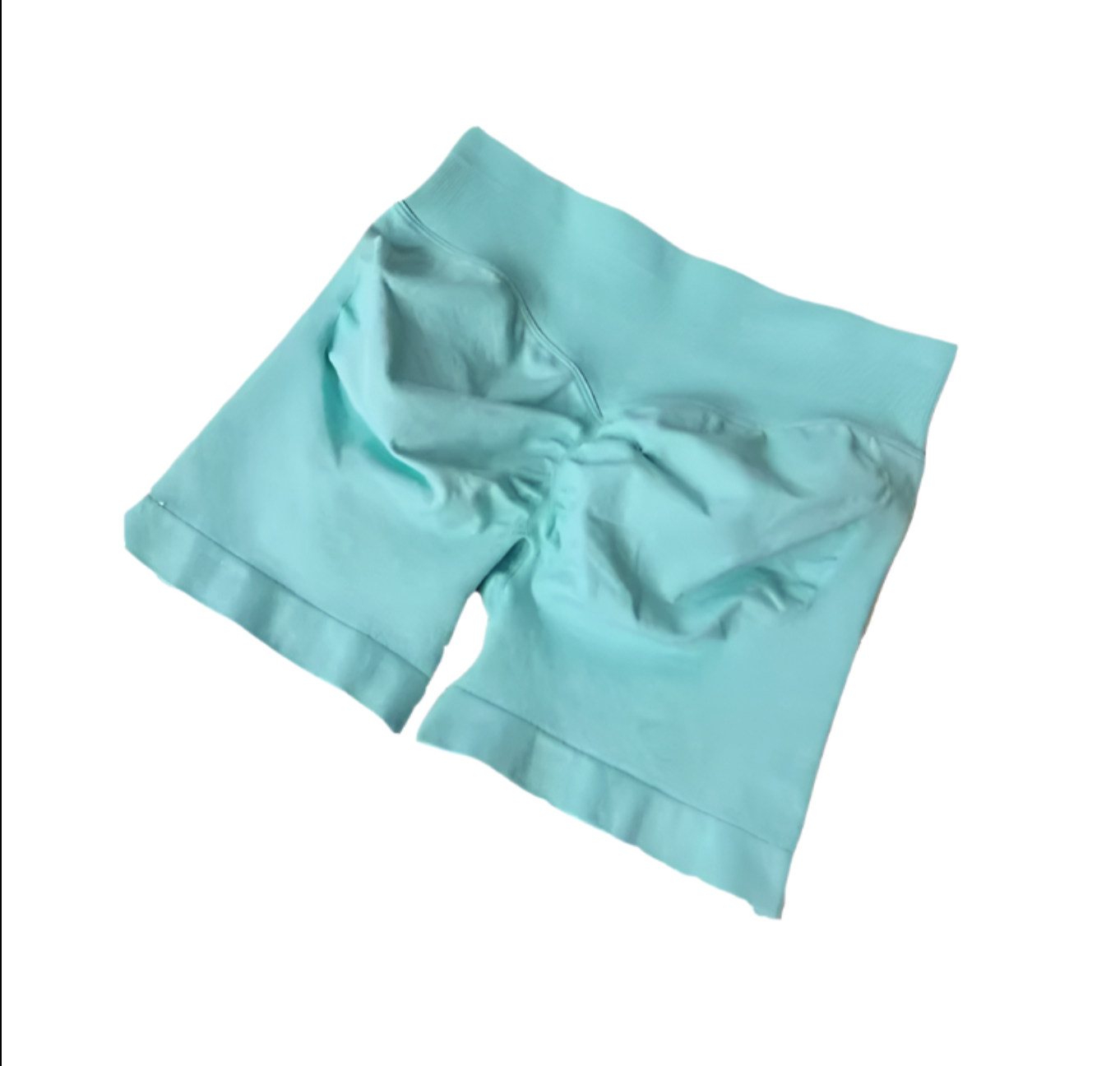 Tropical Seamless - Ice Mint Scrunch Bum Shorts