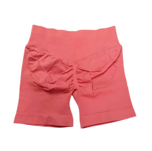 Intentions Collection - Coral Seamless Scrunch Bum Shorts